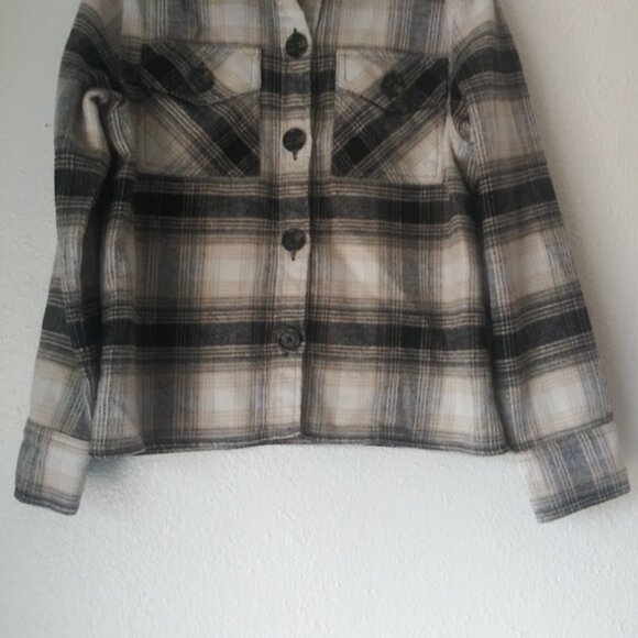BB Dakota by Steve Madden women's size S plaid jacket - Picture 3 of 15